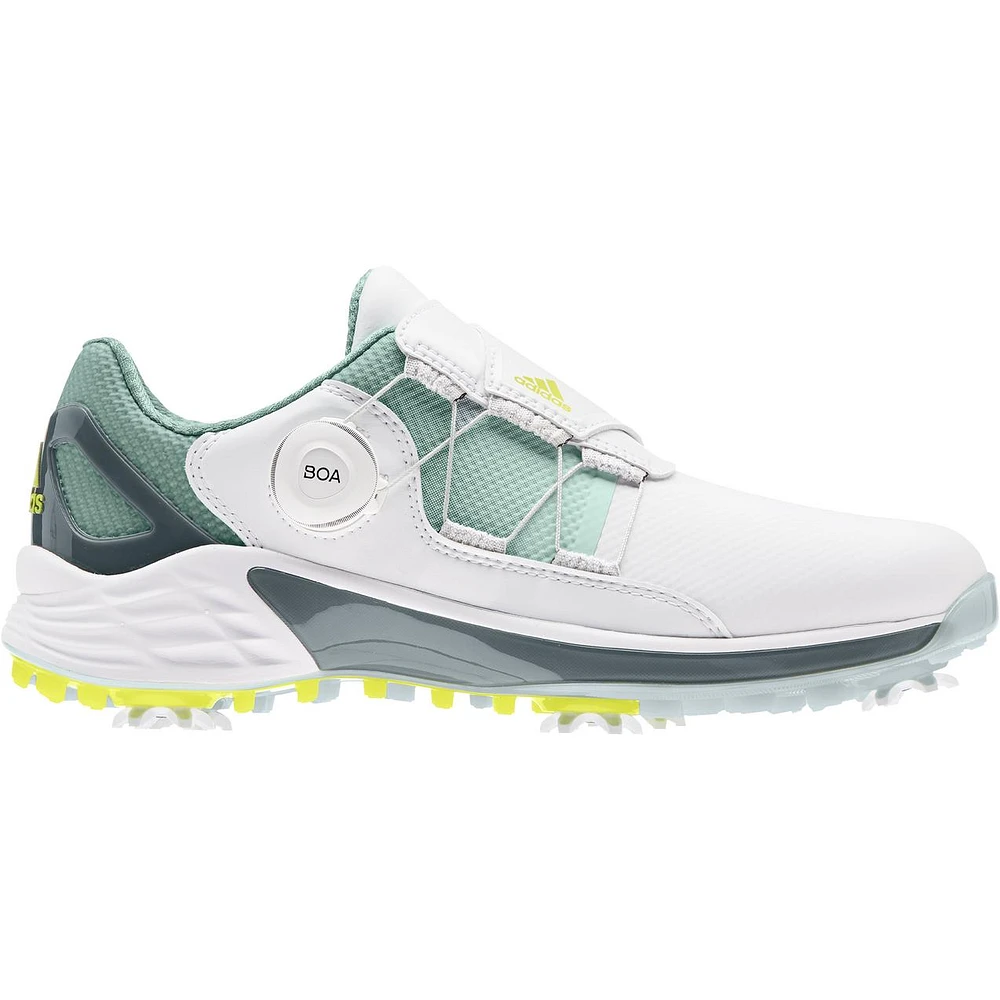 Women's ZG 21 Boa Spiked Golf Shoe - White/Grey/Yellow