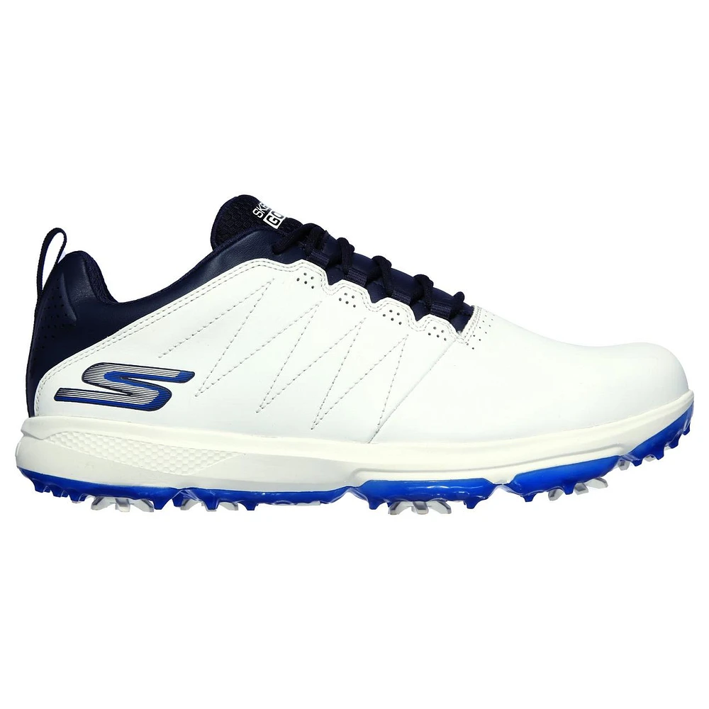Men's Go Golf Pro 4 Legacy Spiked Shoe - White/Navy