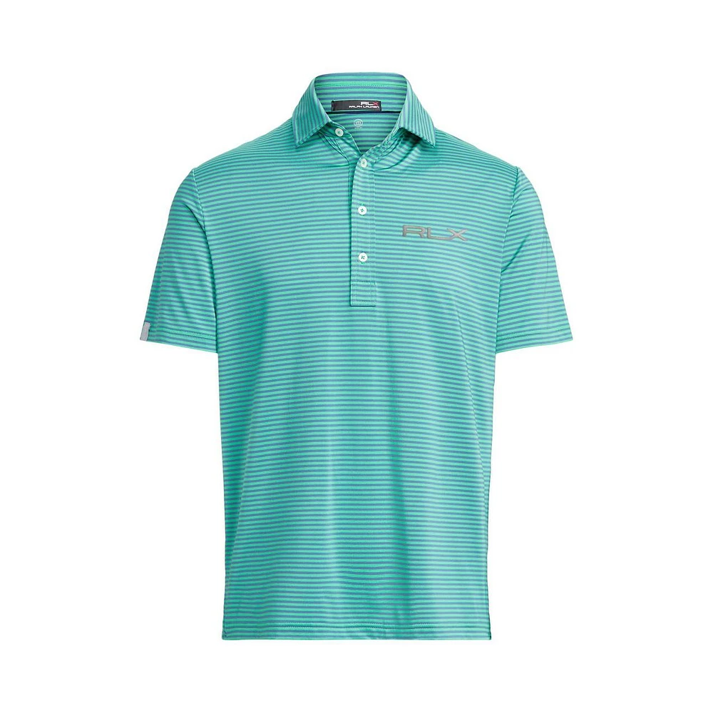 Men's Airflow Feed Stripe Short Sleeve Polo