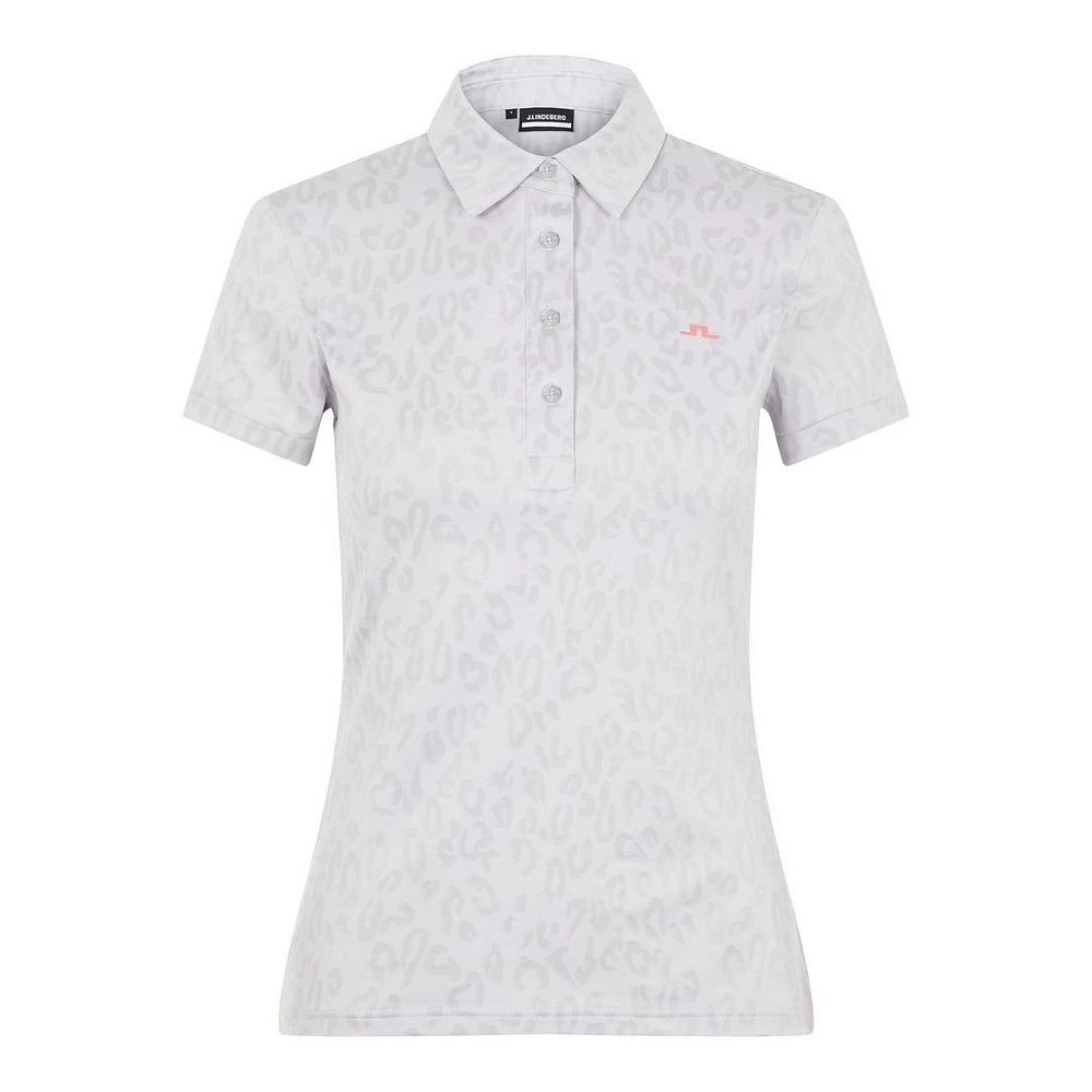 Women's Alaya Jacquard Golf Short Sleeve Polo