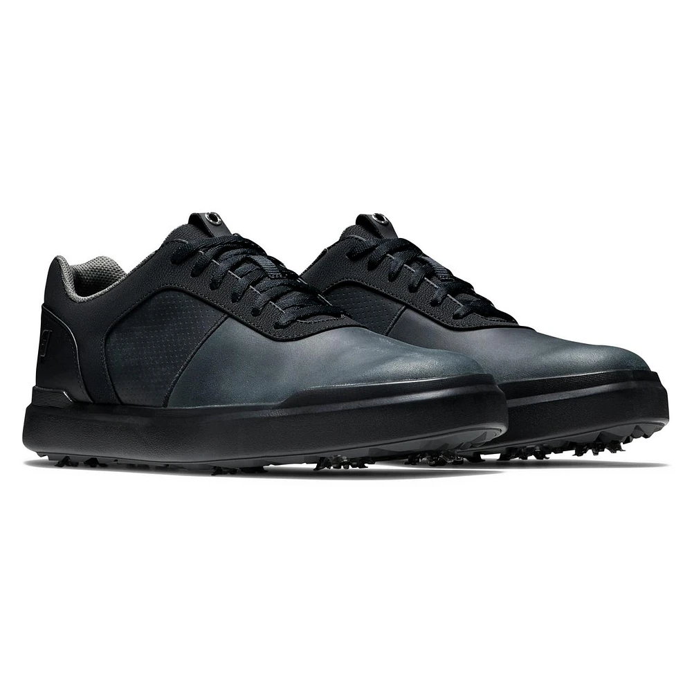 Men's Contour Series Spiked Golf Shoe - Black
