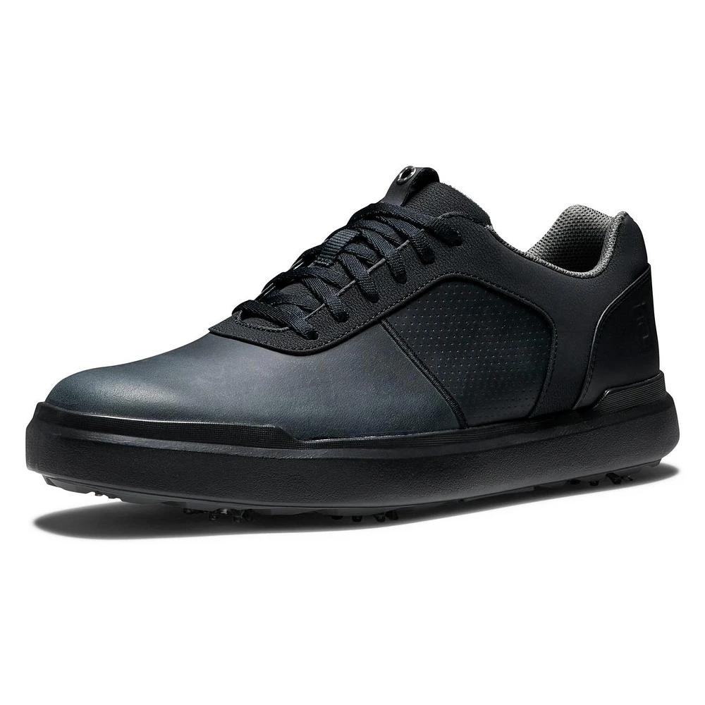 Men's Contour Series Spiked Golf Shoe - Black