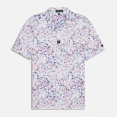 Men's Paint Splatter 3 Short Sleeve Polo