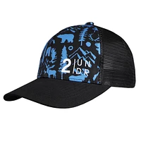 Men's Mesh Print Snapback Cap - Night Life