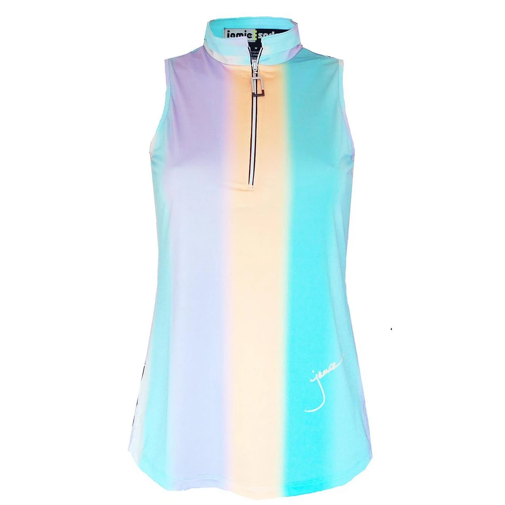 Women's Stratus Printed Sleeveless Polo