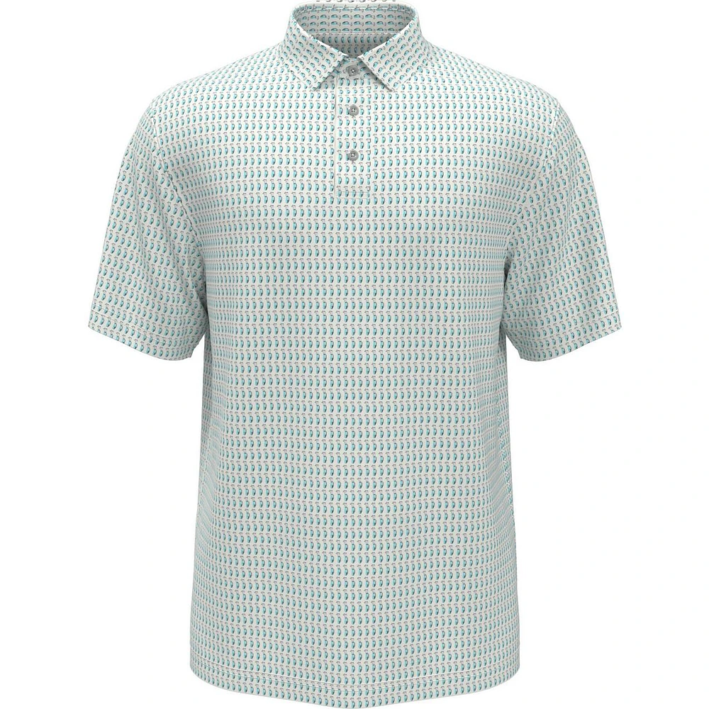 Men's Micro Conversational Print Short Sleeve Polo
