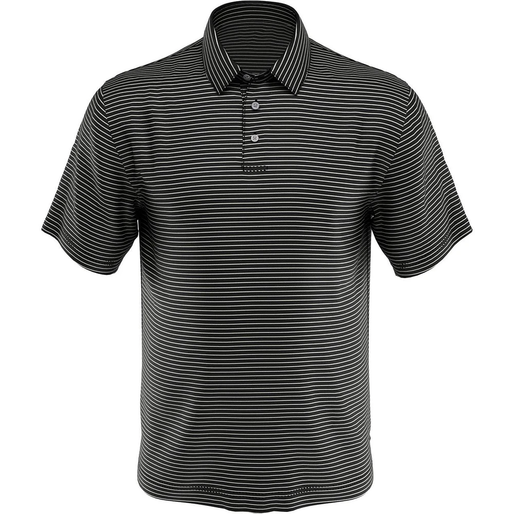 Men's Yarn Dye Feeder Stripe Short Sleeve Polo
