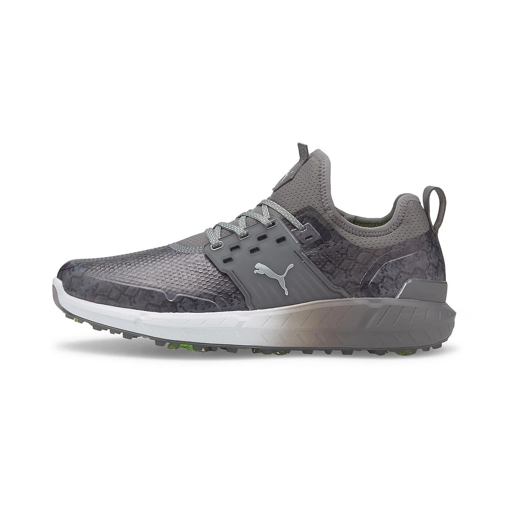 Limited Edition - Men's Ignite ARTICULATE Snakeskin Spiked Golf Shoe - Grey