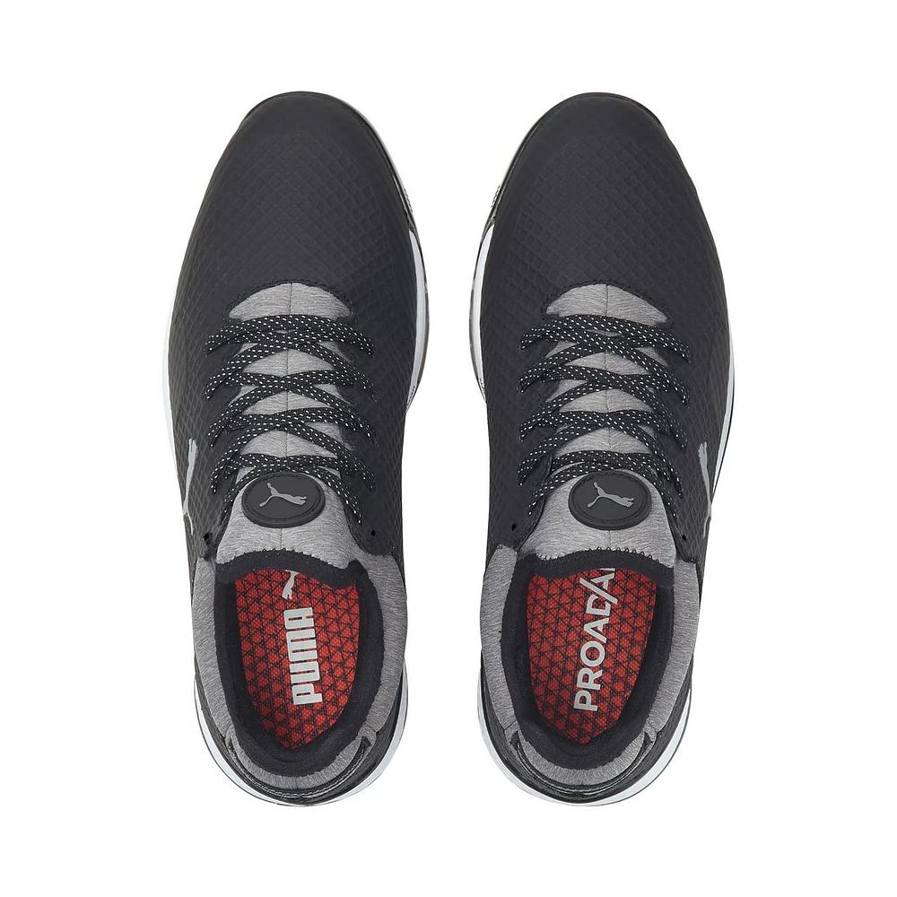 Men's PROADAPT Alphacat Spikeless Golf Shoe- Black/Grey
