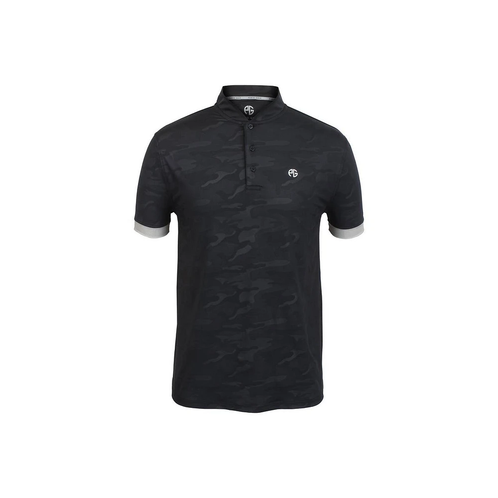 Men's Camo Print Short Sleeve Polo