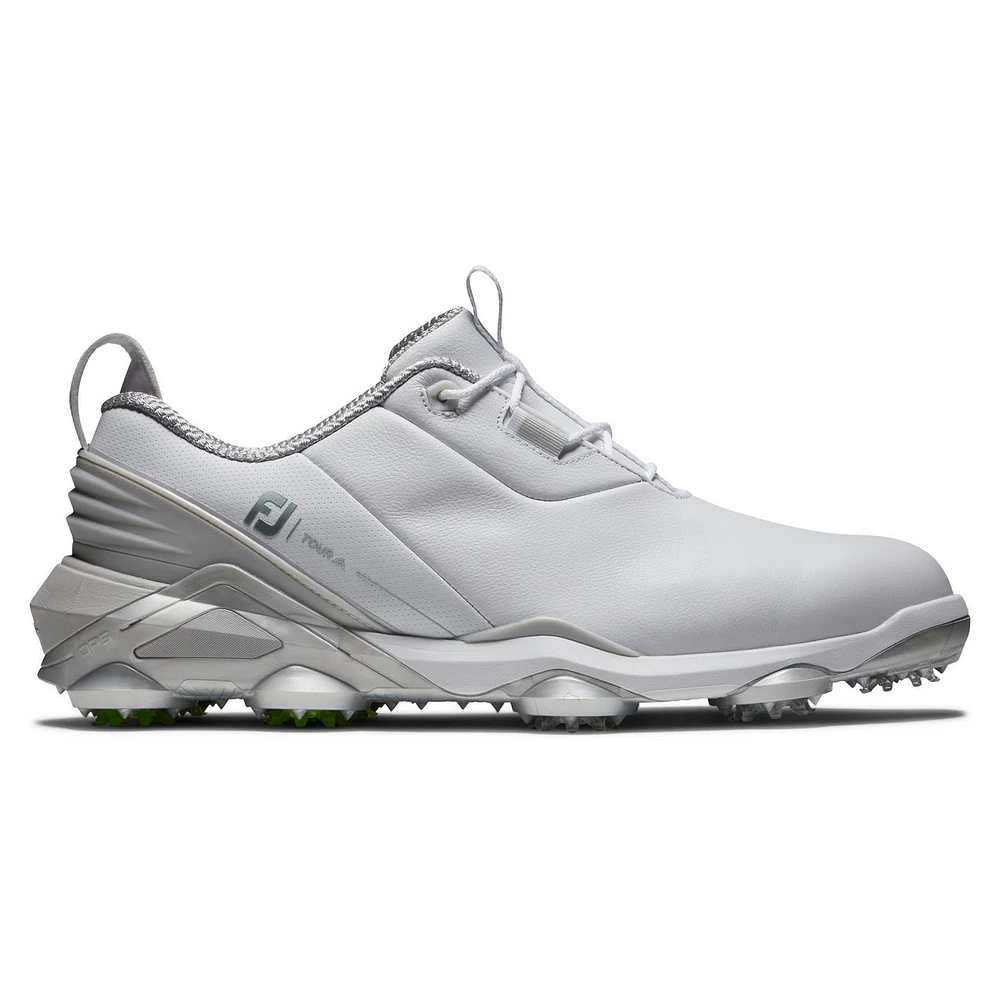 Men's Tour Alpha Spiked Golf Shoe - White/Grey/Lime