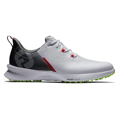 Men's Fuel Spikeless Golf Shoe - White/Navy/Yellow