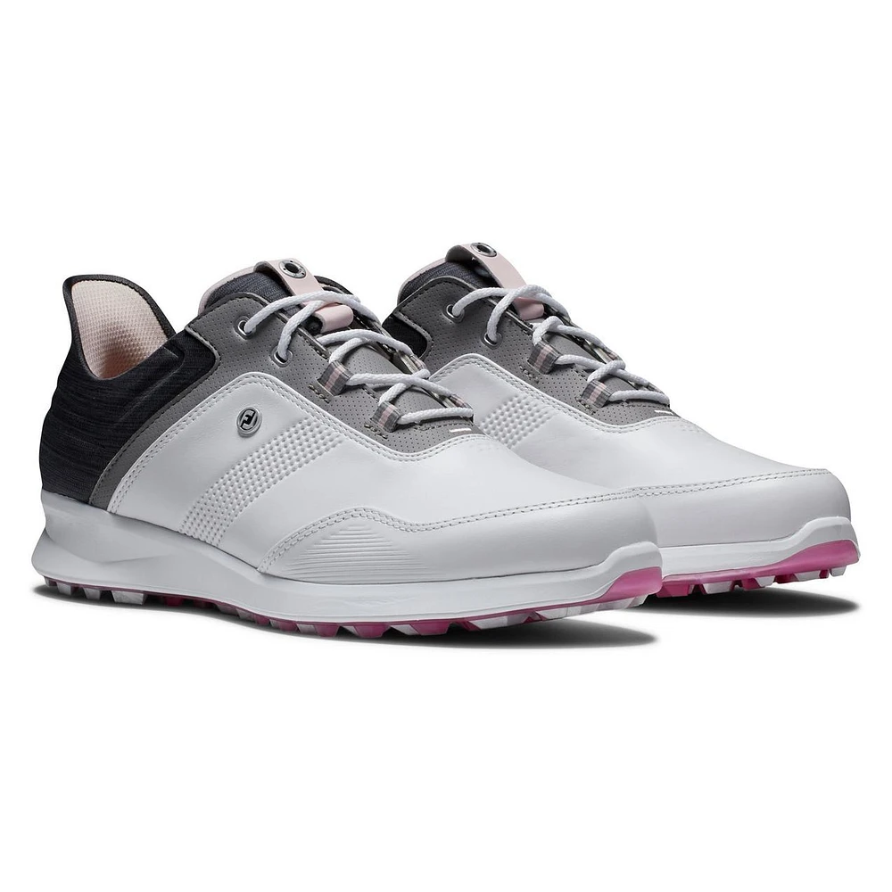 Women's Stratos Spikeless Golf Shoe - White/Grey