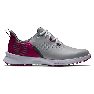 Women's Fuel Spikeless Golf Shoe - Grey/Burgundy