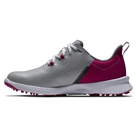 Women's Fuel Spikeless Golf Shoe - Grey/Burgundy