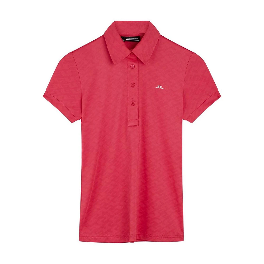 Women's Alaya Jacquard Short Sleeve Polo