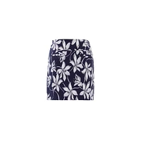 Women's Lily Print 18 Inch Skort