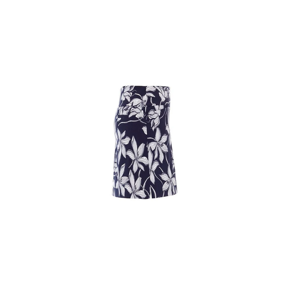 Women's Lily Print 18 Inch Skort