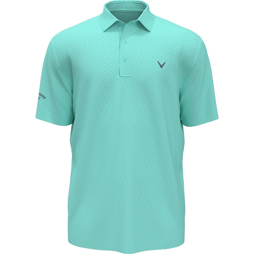 Men's Chev Jacquard Short Sleeve Polo