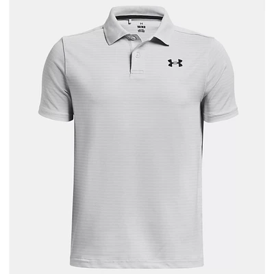Boy's Performance Striped Short Sleeve Polo