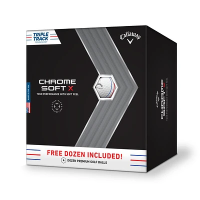 Prior Generation - 3+1 - Chrome Soft X Triple Track Golf Balls