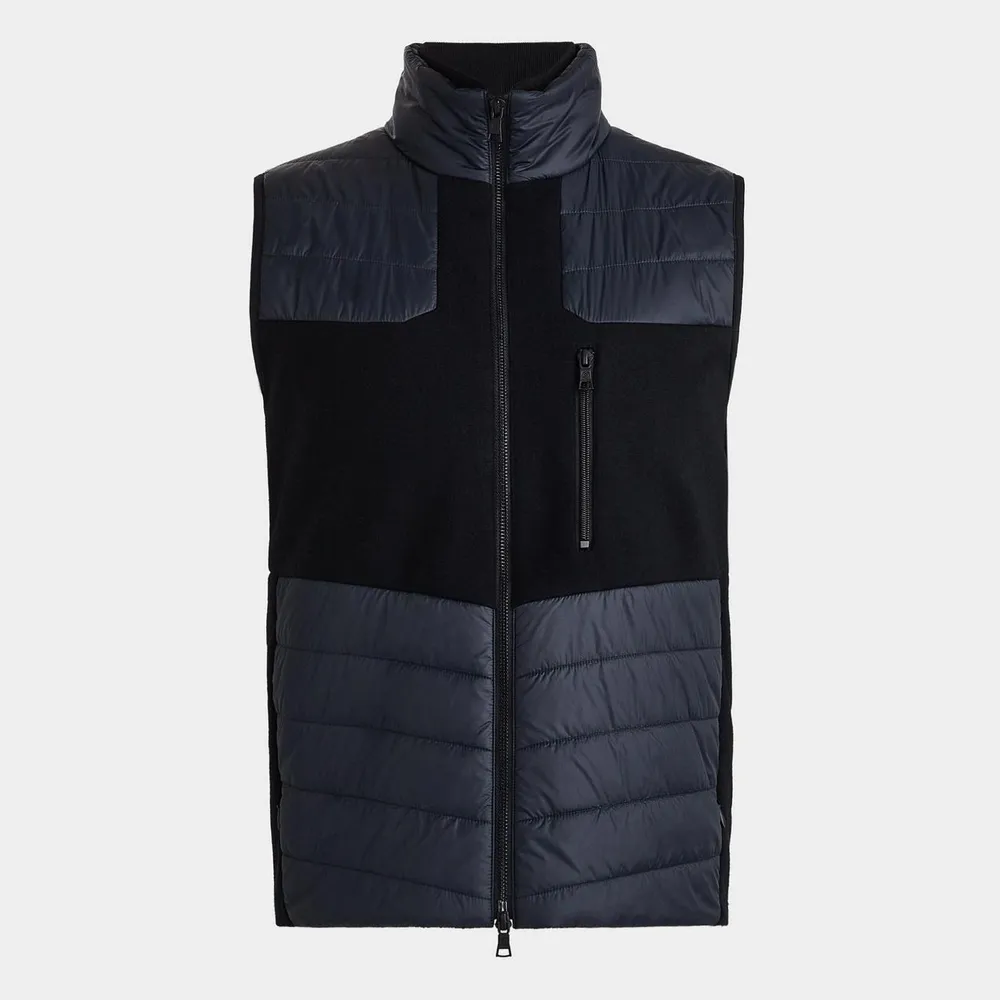 Men's Skull Plaited Full Zip Vest