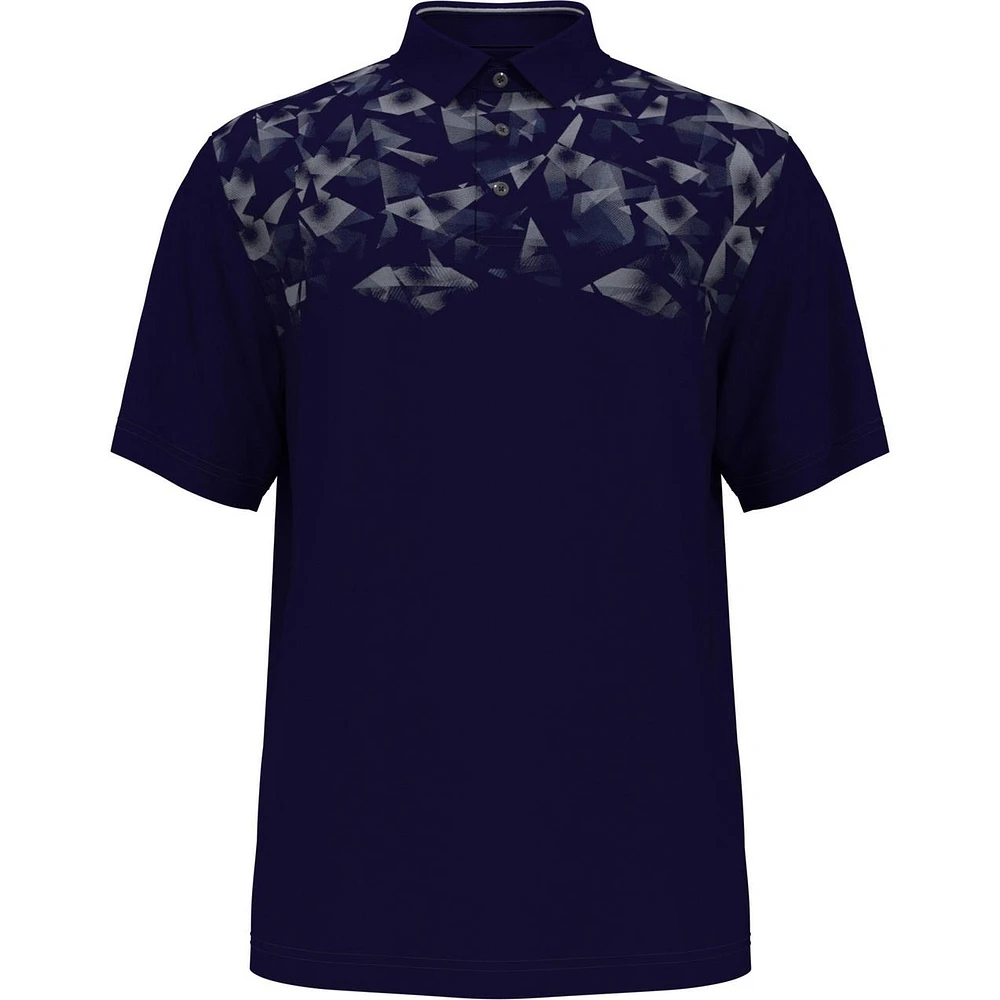 Men's Abstract Ombre Short Sleeve Polo