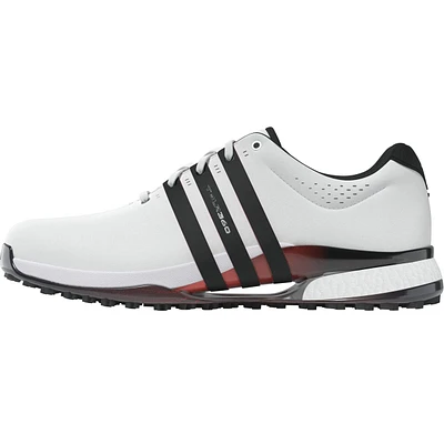 Men's Tour360 24 Spikeless Golf Shoe - White/Black/Red