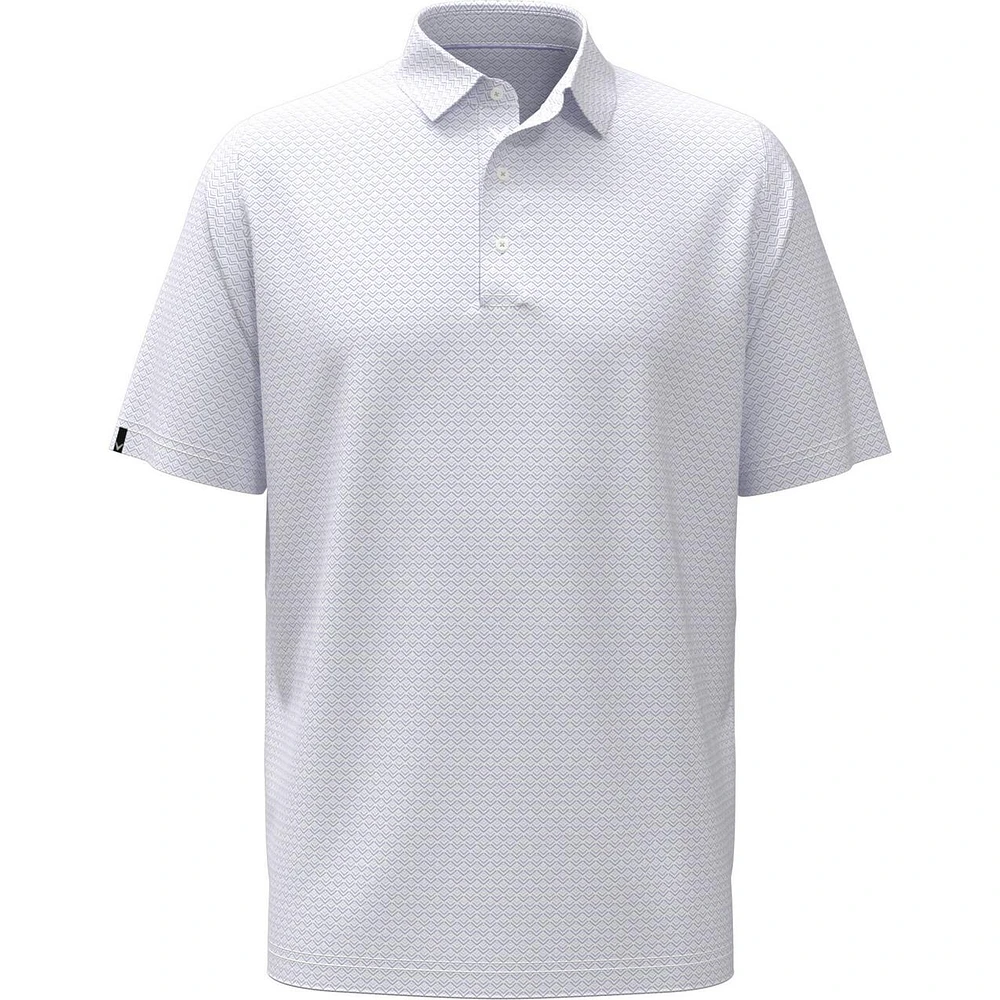 Men's All Over Gradient Chev Printed Short Sleeve Polo