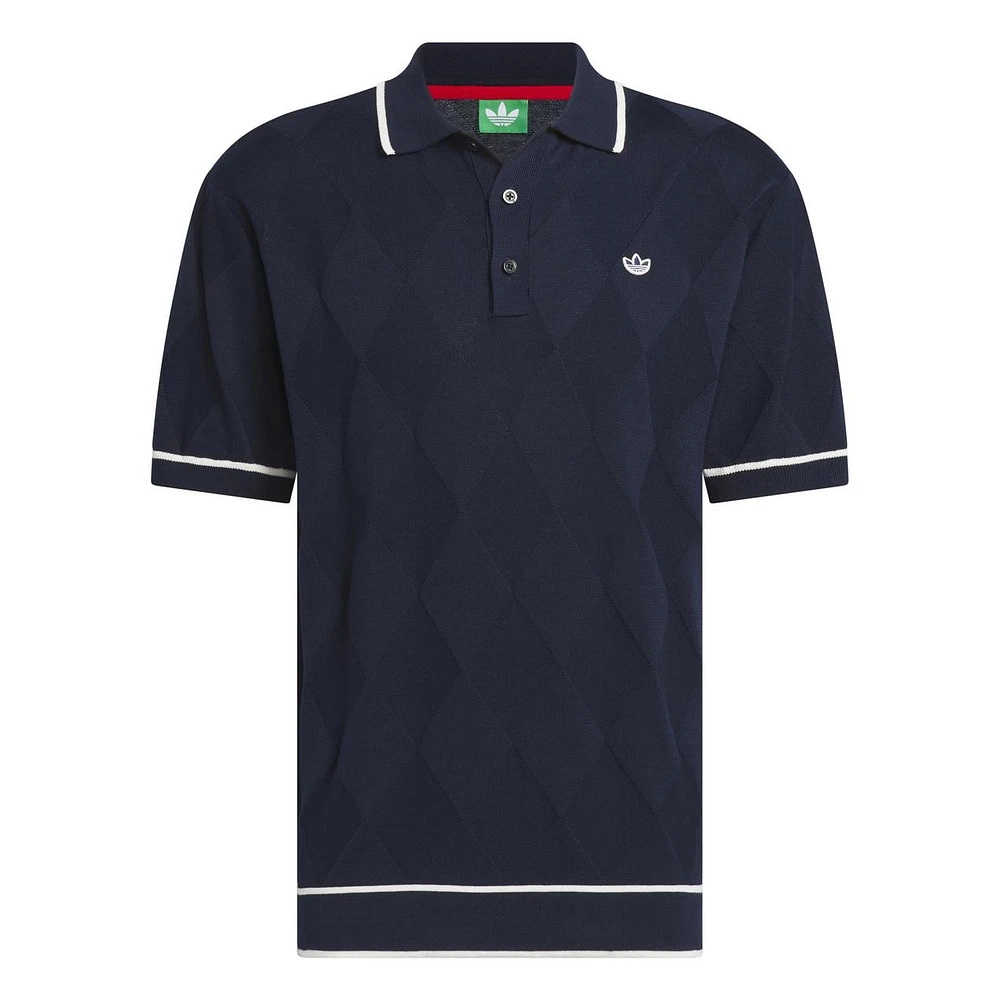 Men's Originals Argyle Knit Short Sleeve Polo