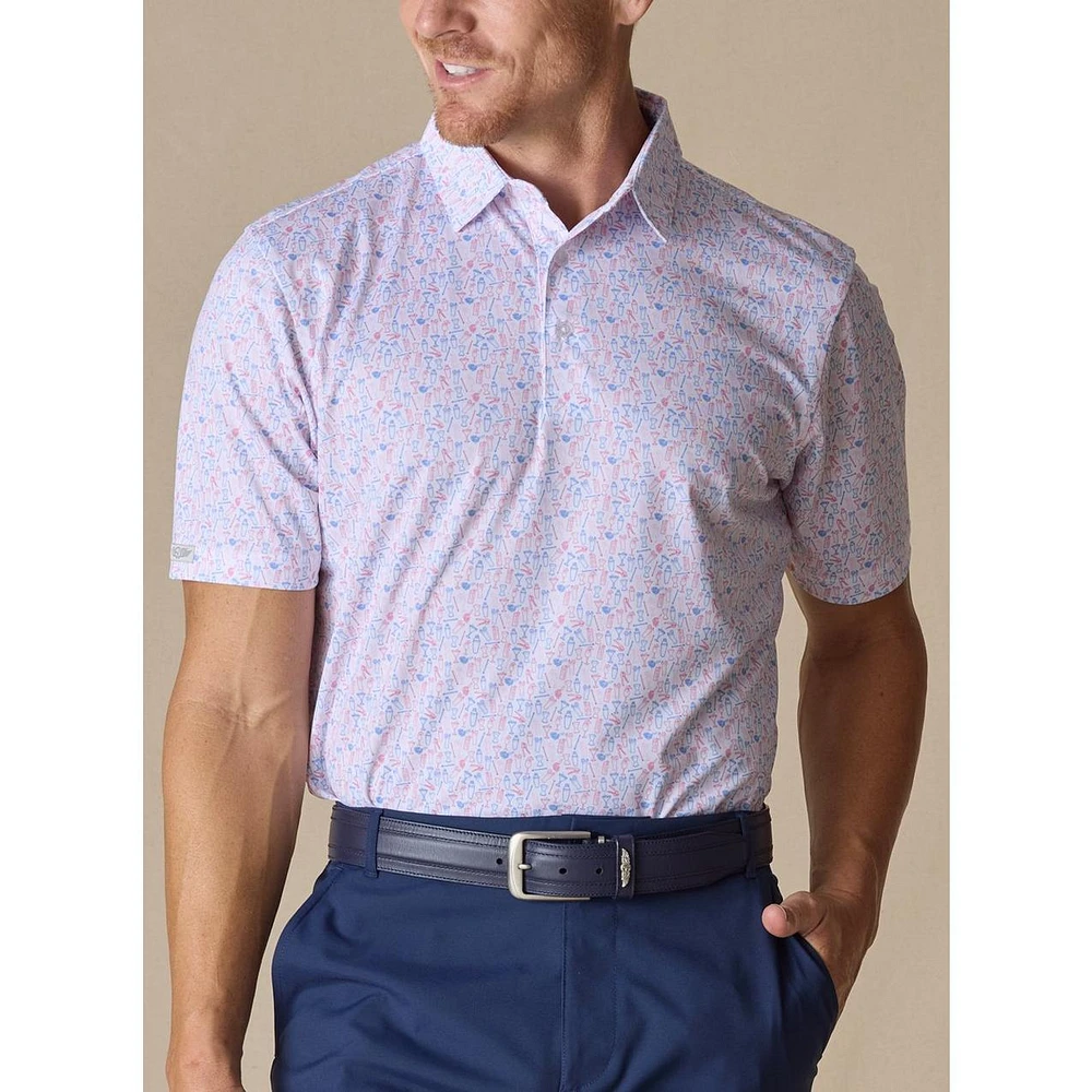 Men's Hey Bartender Short Sleeve Polo