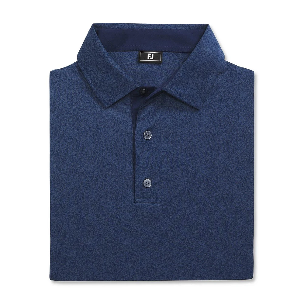 Men's Speckle Print Lisle Short Sleeve Polo