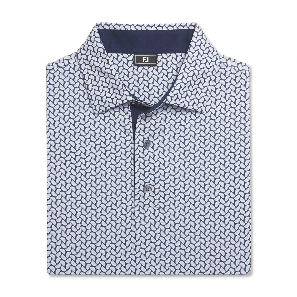 Men's Citrus Print Lisle Short Sleeve Polo