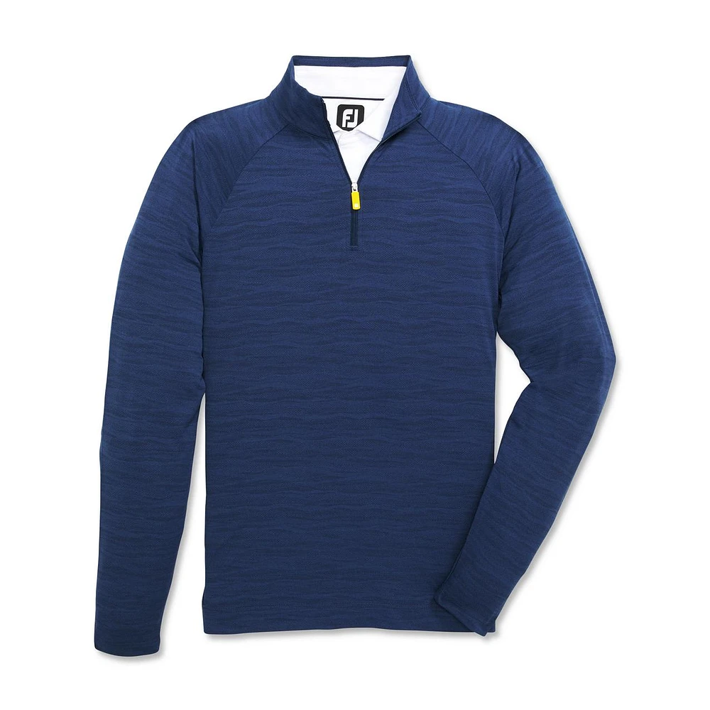 Men's Wave Jacquard Chill-Out 1/4 Zip Sweater