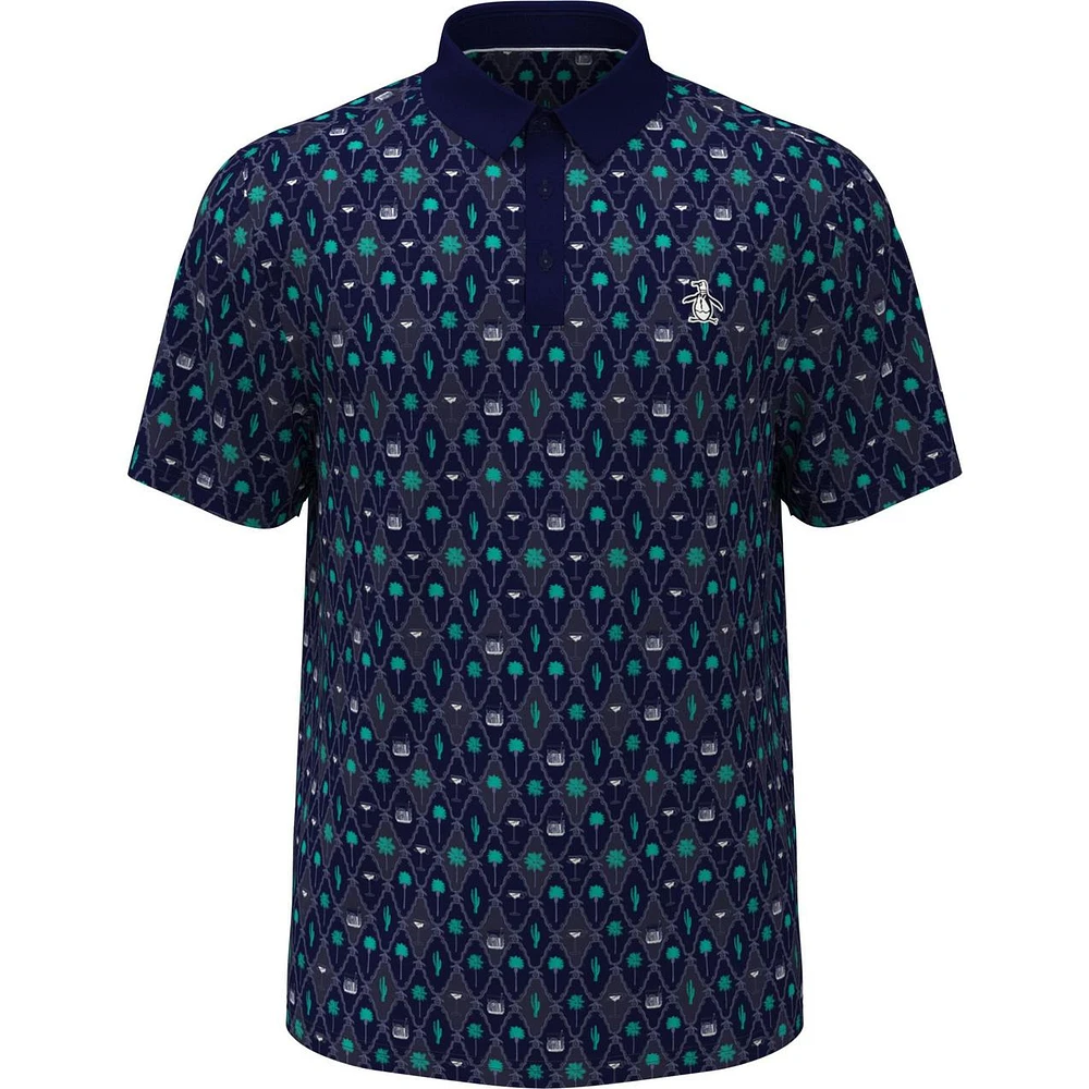 Men's Lattice Cocktail Earl Short Sleeve Polo