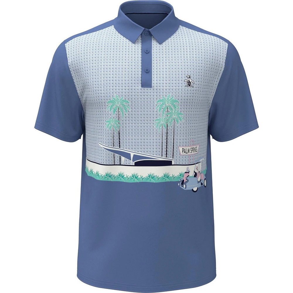 Men's Palm Springs Block Short Sleeve Polo