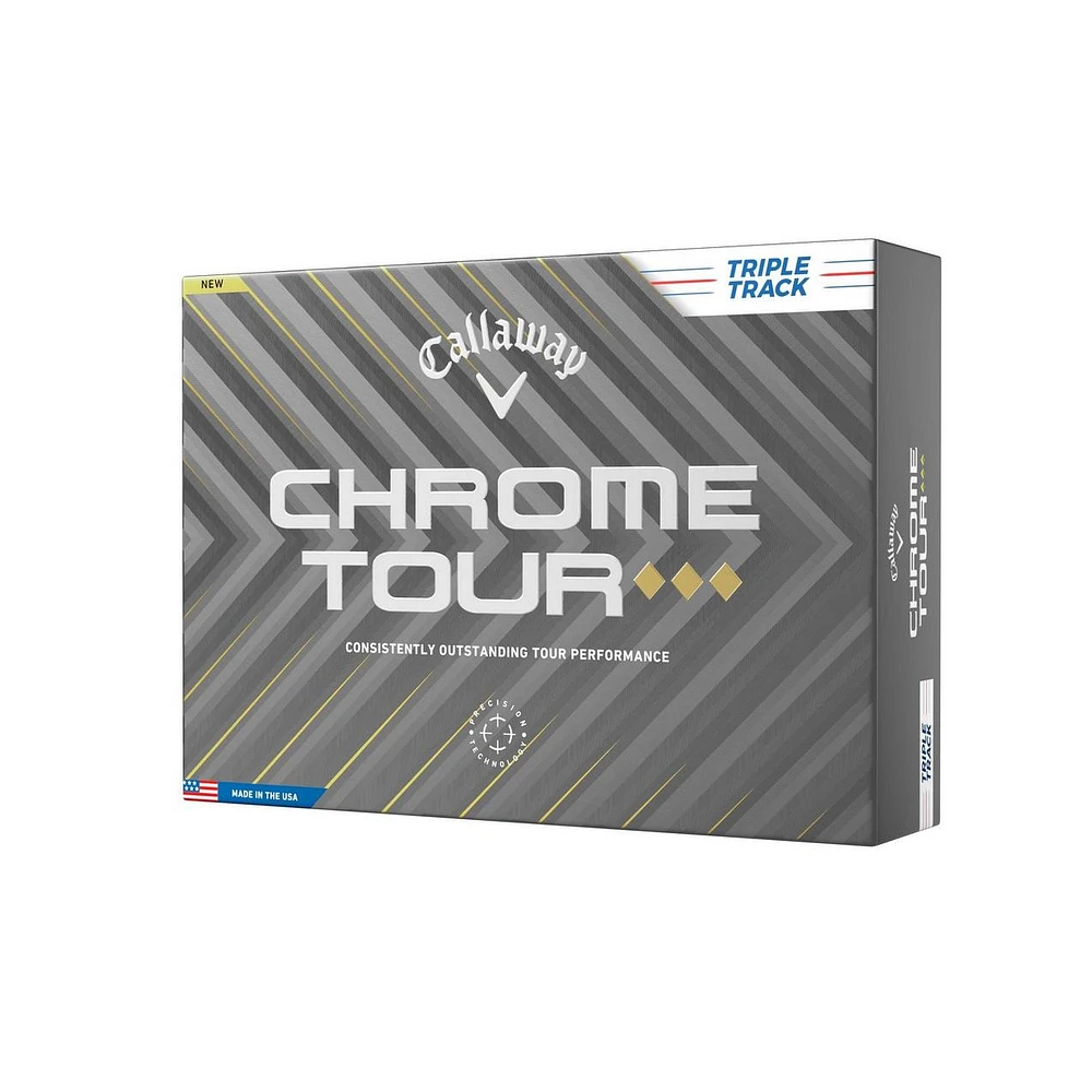 Chrome Tour Triple Diamond Golf Balls - Triple Track