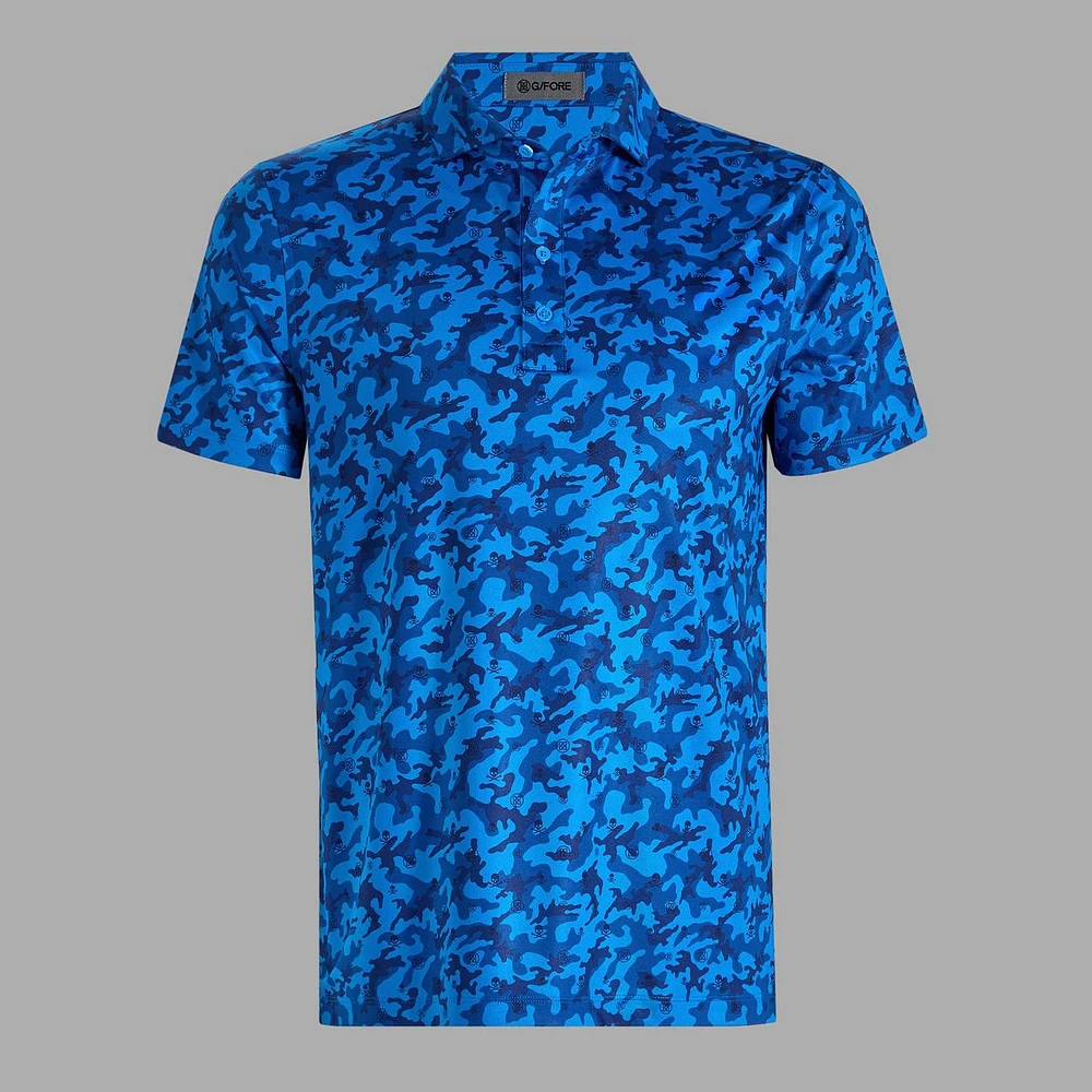 Men's Mapped Icon Camo Tech Short Sleeve Polo