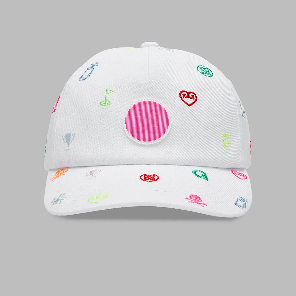 Men's Ditsy 3D Embroidery Stretch Twill Snapback Cap