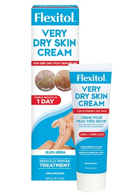 Crème pour la peau très sèche de Flexitol, 125 g, 12,5 % d'urée