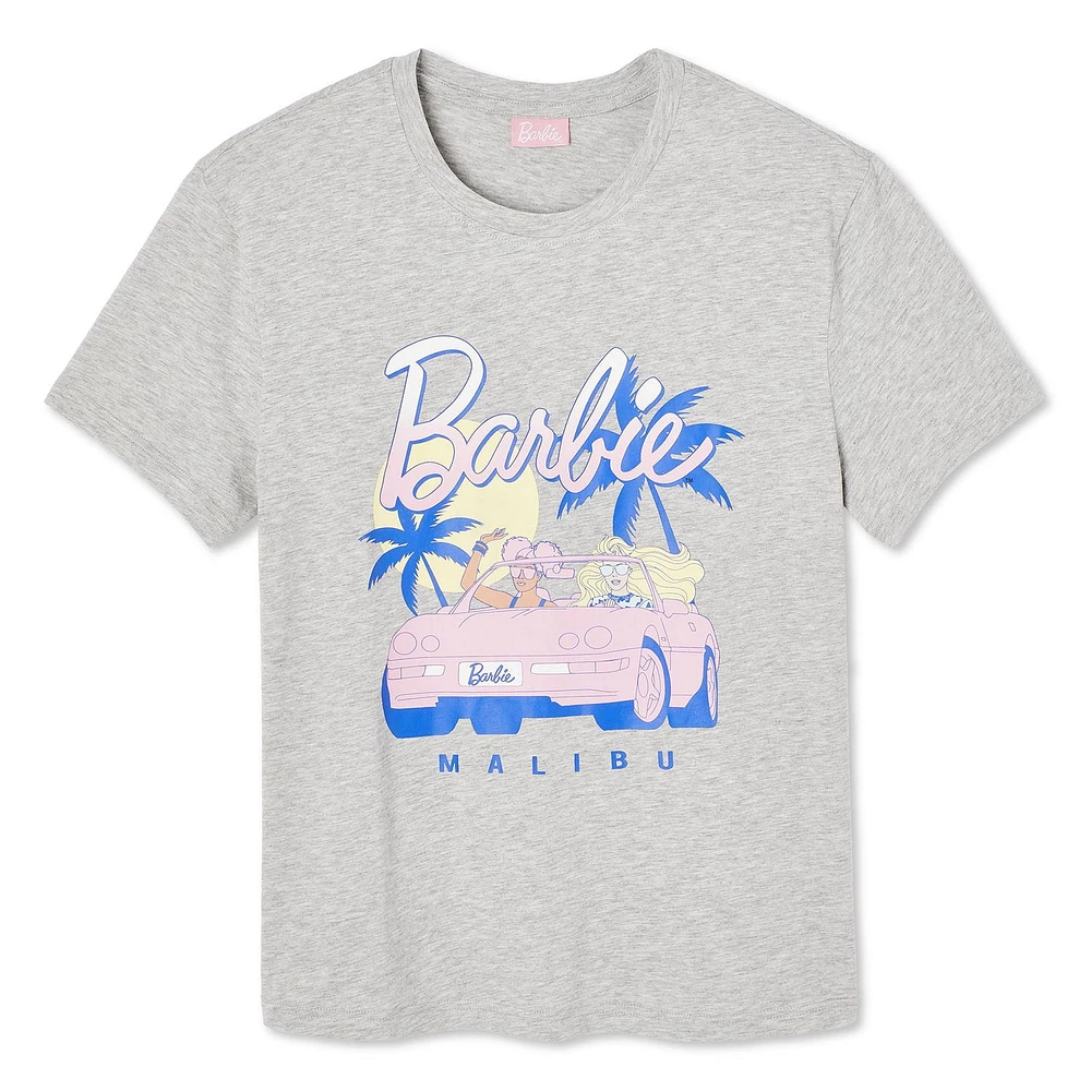 T-shirt à manches courtes Barbie pour femmes