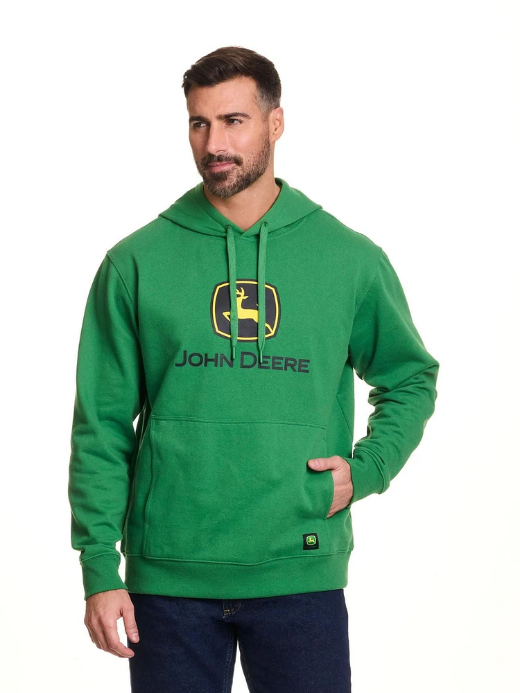 Sweat à capuche en polaire avec logo Core John Deere pour hommes molleton