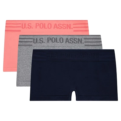 Ensemble de 3 culottes garçonnes sans coutures U.S. Polo Assn. pour femmes