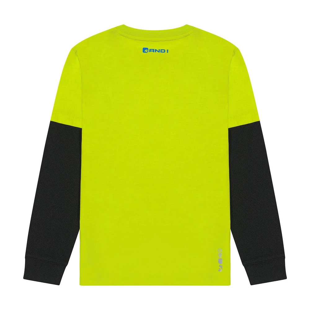 AND1 Boys Driver Long Sleeve Graphic Tee