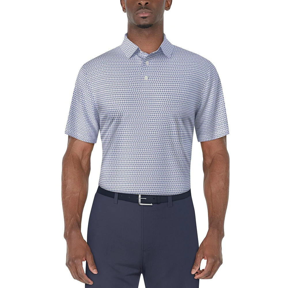 Ben Hogan Polo de golf à manches courtes et imprimé floral pour hommes