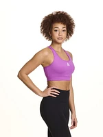 Reebok Women's Stronger Sports Bra with Mesh Panel and Removable Cups