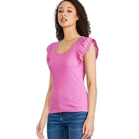 George Women's Flutter Sleeve Tee, Sizes XS-XXL