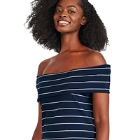 George Women's Off Shoulder Rib Top