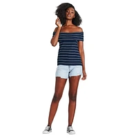 George Women's Off Shoulder Rib Top