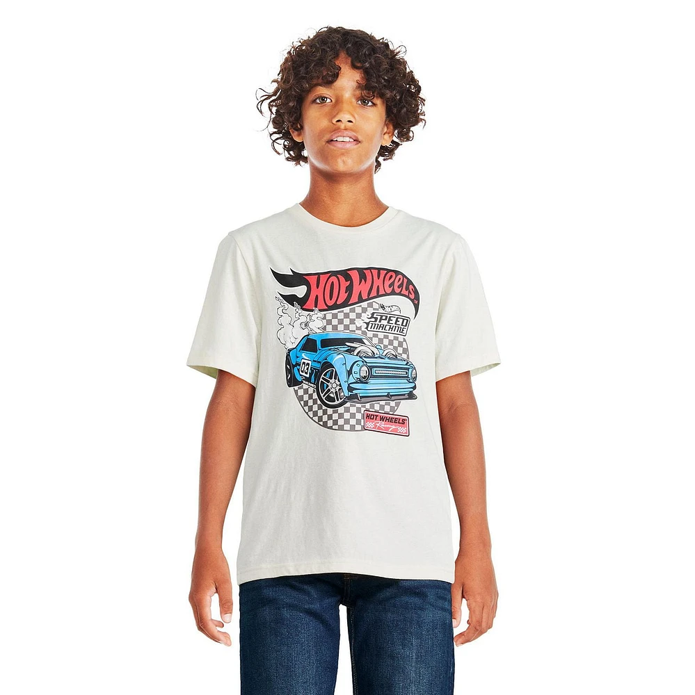 Hot Wheels Boys' Short Sleeve Tee, Sizes XS-XL